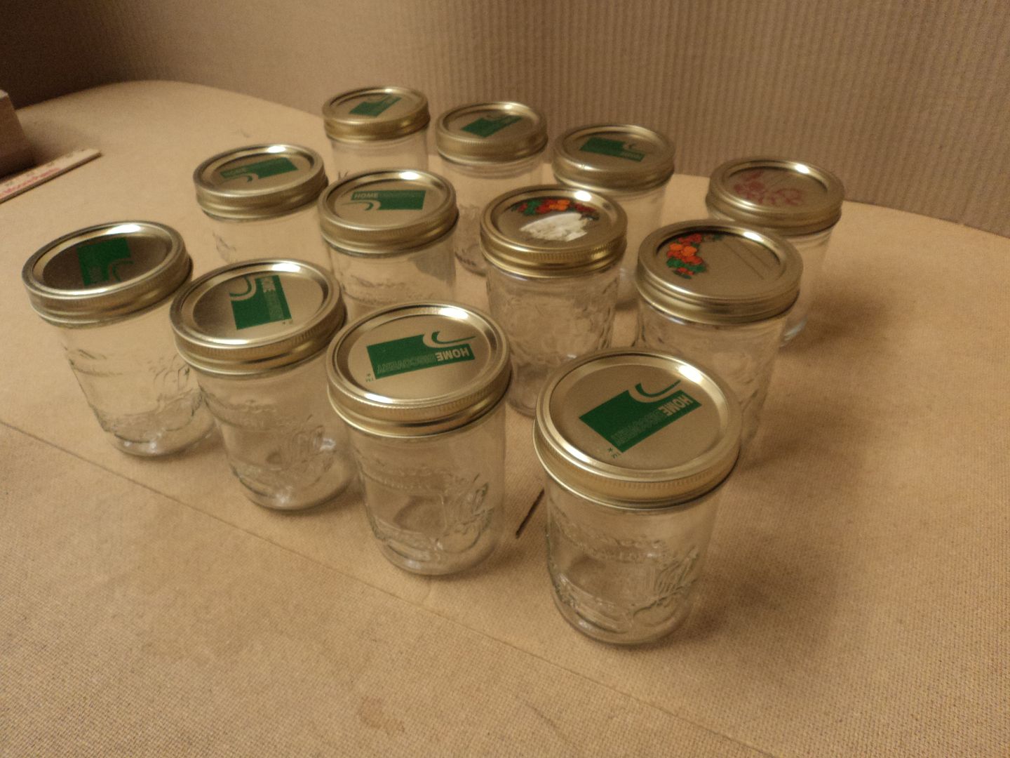 Standard 1 Pint Canning Jars Clear Lot of 12 Mason Kerr Glass eBay